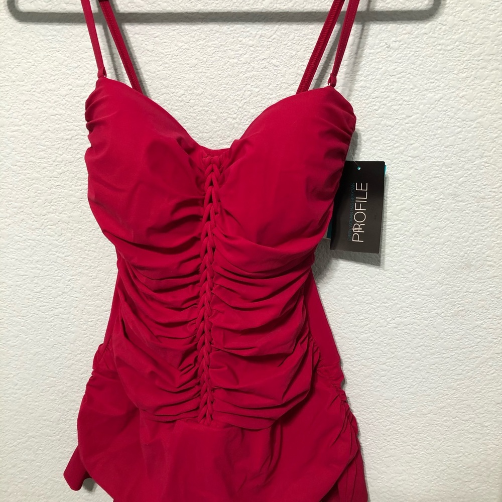Shirred Skirted Bathing Suit